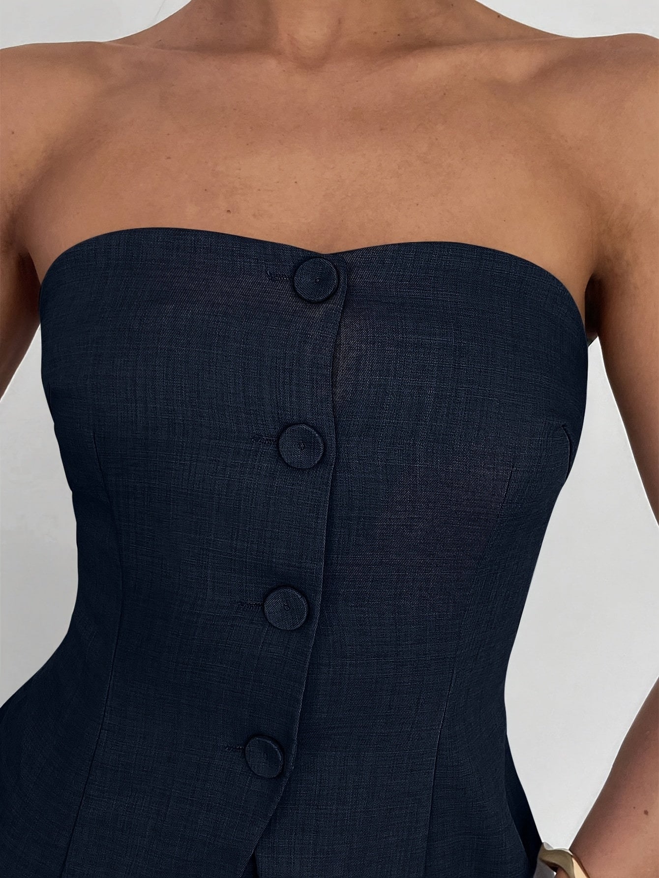 Elegant Suit Elegant Off-Shoulder Backless Vest and Long Pants Suit | Women's Fashionable for Business Commuting