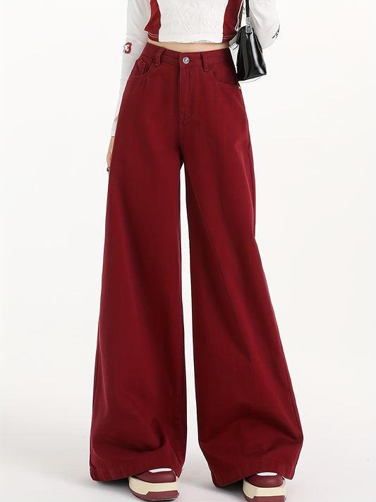 2025 SS Women's Fashion Jeans - Export Quality Y2K Vintage Wide Leg Trousers with Unique Embroidery Patterns, Comfort Stretch & Destroyed Details for Overseas Markets