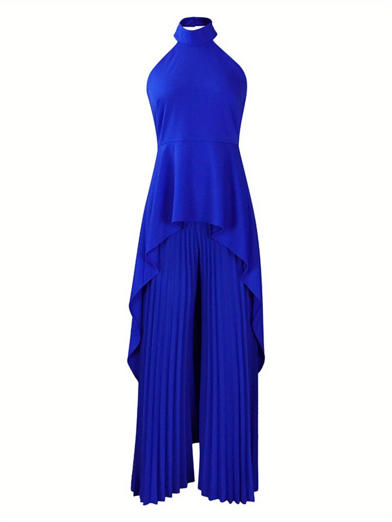 European and American Women's sleeveless irregular top wide-leg pants two-piece suit
