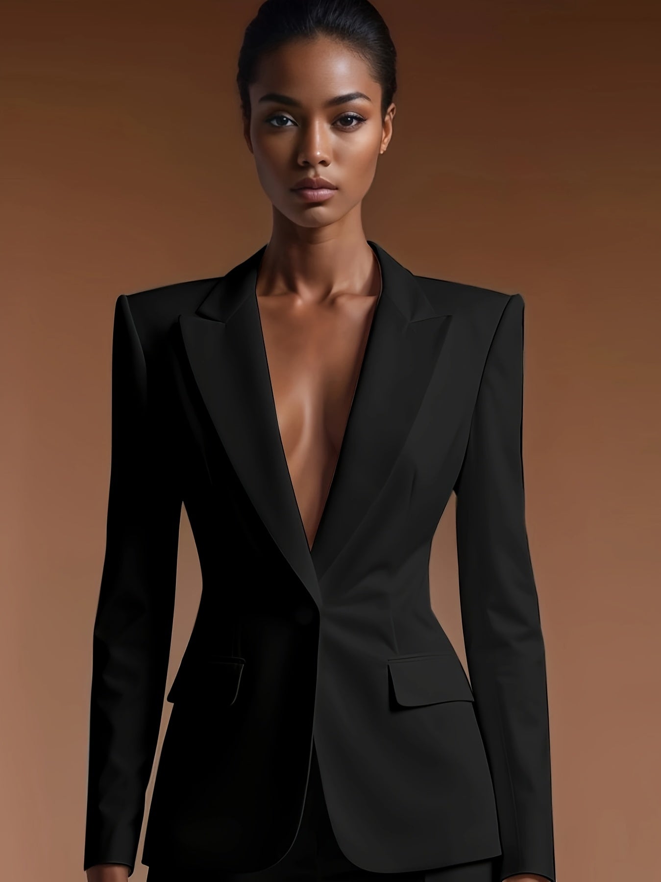 2025 New High-End Professional Suit Set, White Blazer + Trousers Two-Piece, Commuting Outfit