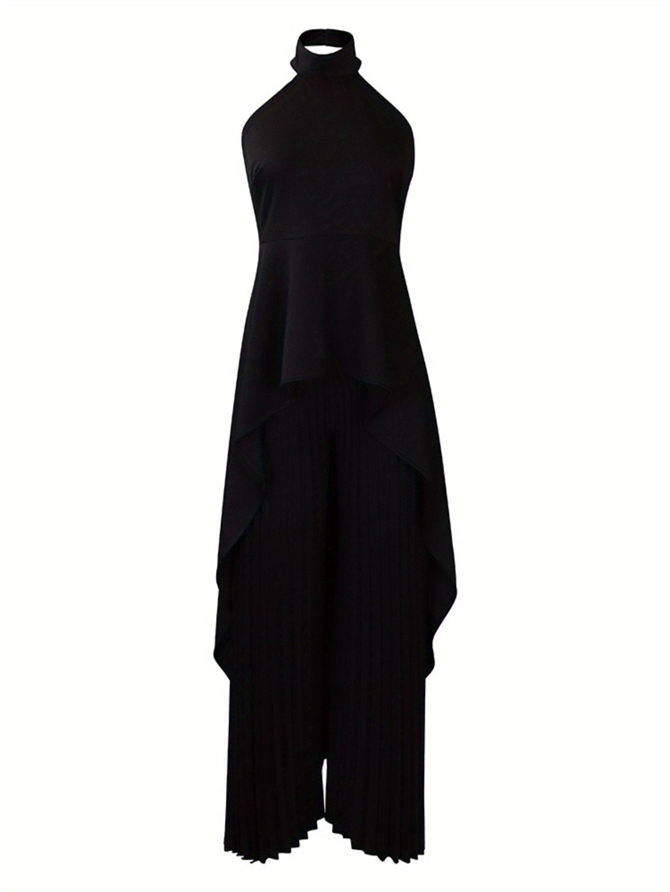 European and American Women's sleeveless irregular top wide-leg pants two-piece suit