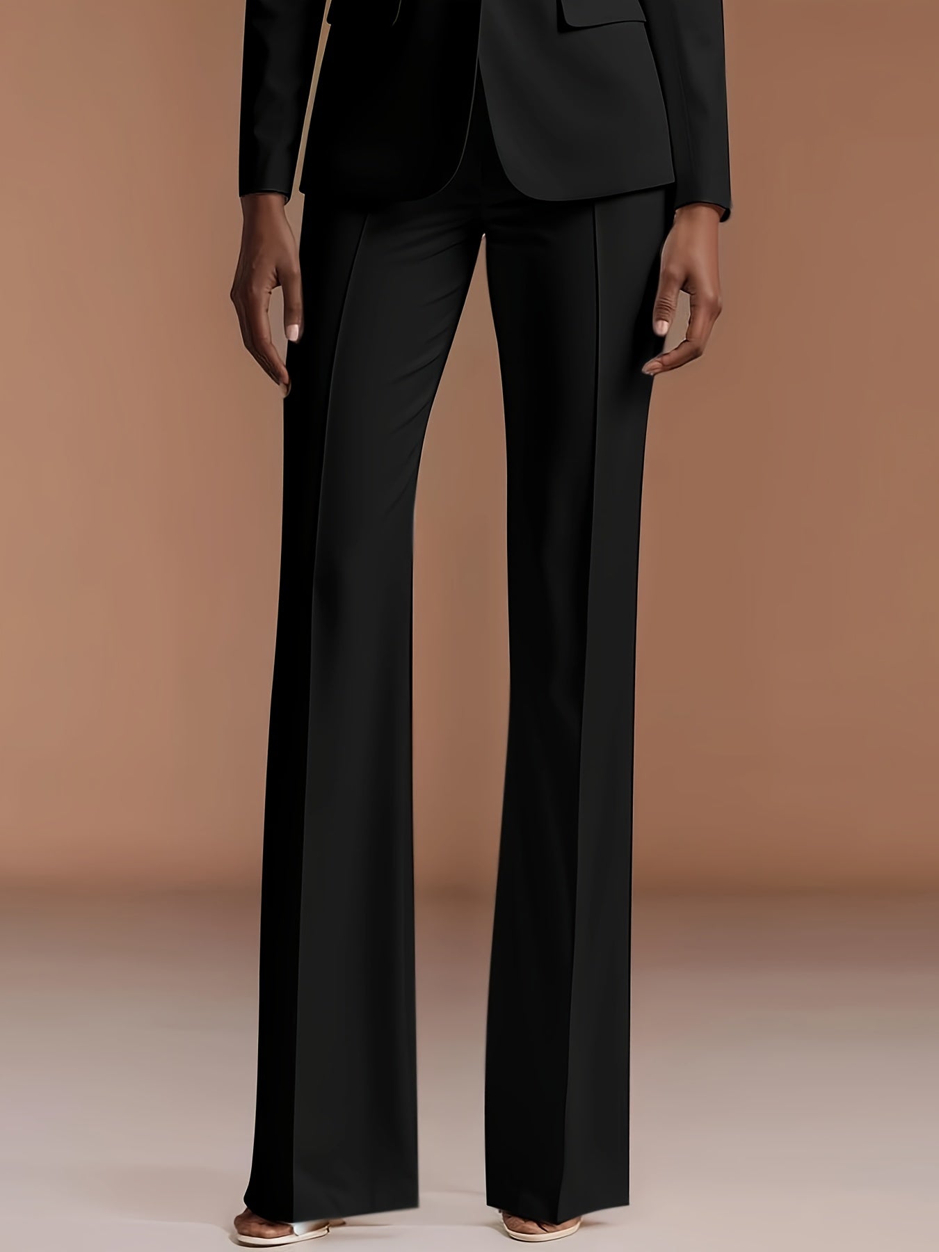 2025 New High-End Professional Suit Set, White Blazer + Trousers Two-Piece, Commuting Outfit